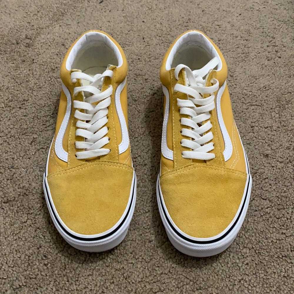 Old skool vans ochre/true white women:10, men:8.5